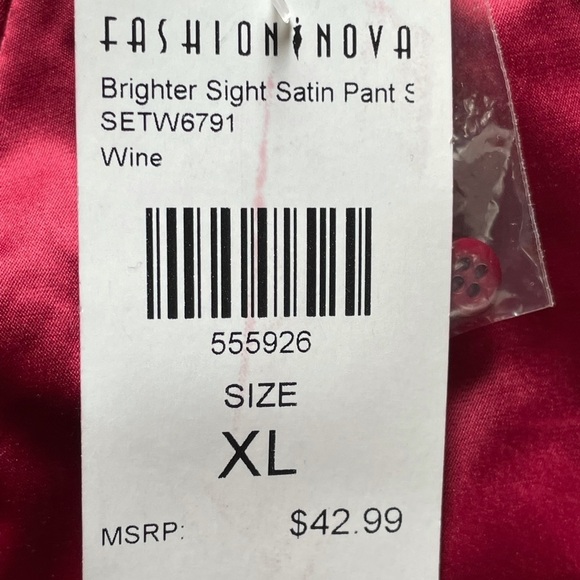 Fashion Nova Red Bandeau crop top. Size XL - Picture 7 of 8